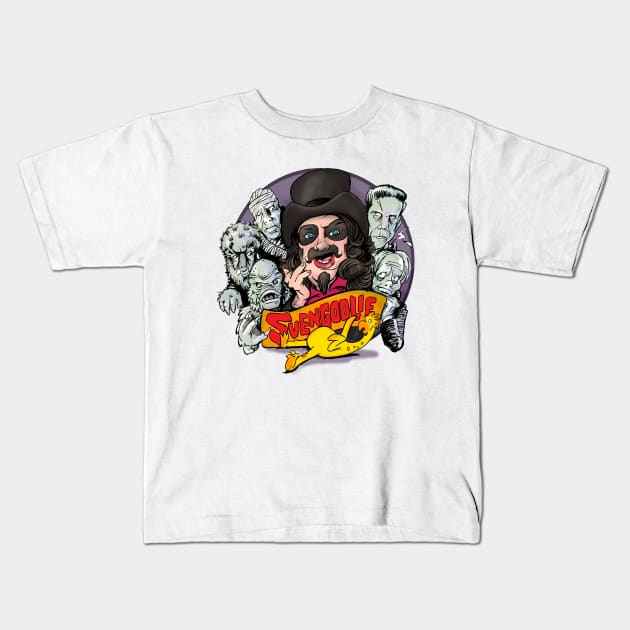 Svengoolie show Kids T-Shirt by CelestialCharmCrafts